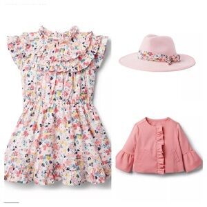 Janie& Jack Floral Ruffle Set